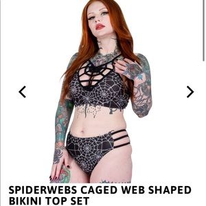 Spiderweb Caged Bikini Set 2XL